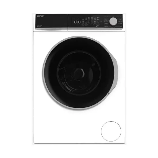 Sharp ESNFL914AWNA elöltöltős mosógép,9kg, inverter, gőz, 59.7x58.2x84.5 cm 