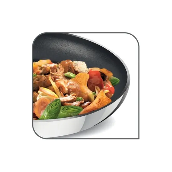 Tefal B817S255 Intuition rozsdamentes acél serpenyő szett 2db 20cm és 26cm-es 