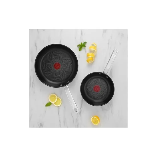 Tefal B817S255 Intuition rozsdamentes acél serpenyő szett 2db 20cm és 26cm-es 