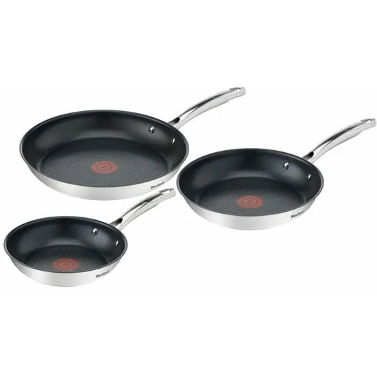 Tefal G732S334 Duetto+ 3 db-os serpenyőkészlet, nemesacél 20 cm,24 cm,28 cm,