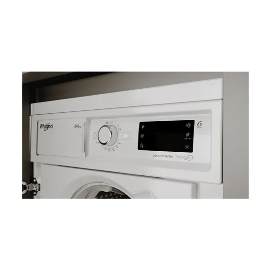Whirlpool BI WMWG 91485 EU beépíthető elöltöltős mosógép, 59.5x54.5x81.5 cm, inox szín 