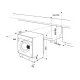 Whirlpool BI WMWG 91485 EU beépíthető elöltöltős mosógép, 59.5x54.5x81.5 cm, inox szín 