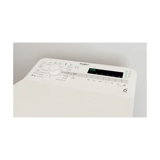 Whirlpool TDLR 6240SS EU/N felültöltős mosógép, 6kg, 6. Érzék technológia, lágy dobnyitás funkció