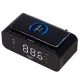 Adler AD1192B Órarádió Qi töltővel FM rádióval, ébresztőórát kis bluetooth hangszóróként is használhatja
