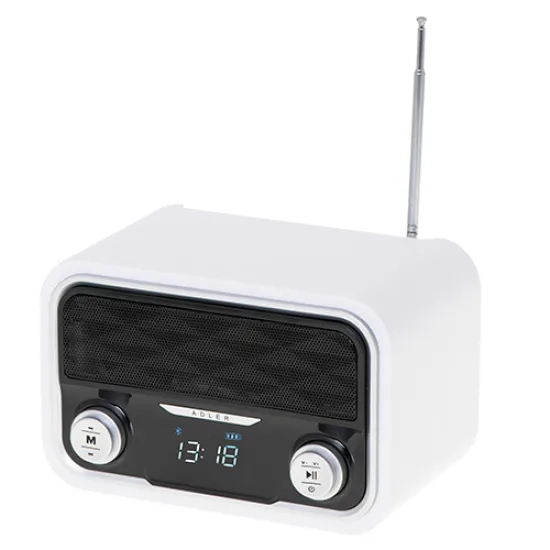 Adler AD1185 rádió Bluetooth USB-SD-AUX akkus