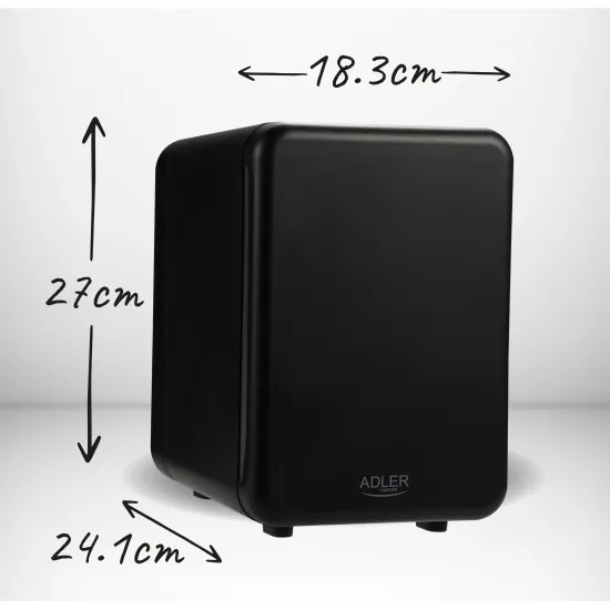 Adler AD8084 mini hűtőszekrény 4L fekete 