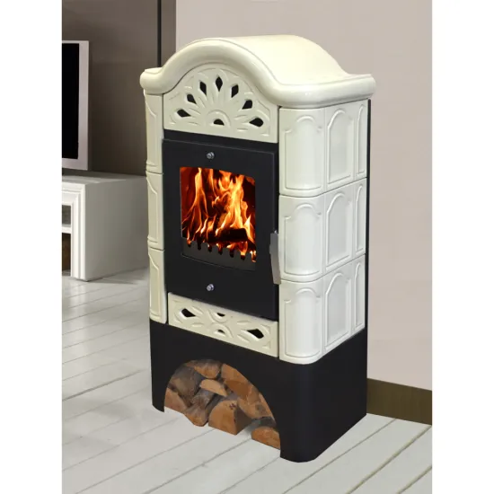 Warnex Benedetto kerámia csempés kandalló csontszín 