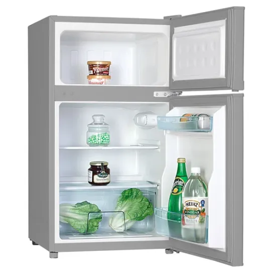 MPM MPM-87-CZ-14 felülfagyasztós kombinált hűtőszekrény, 61/24L,48x85x52cm, inox, MPM87CZ14