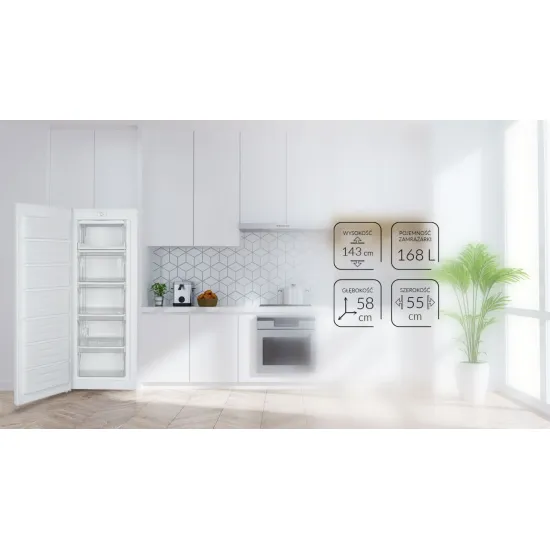 MPM fagyasztószekrény MPM-182-ZS-14, E energiaosztály 143X55X58cm 