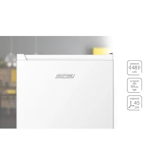 MPM-81-CJH-23 egyajtós hűtőszekrény fagyasztórekesszel fehér 82L, 85cm magas