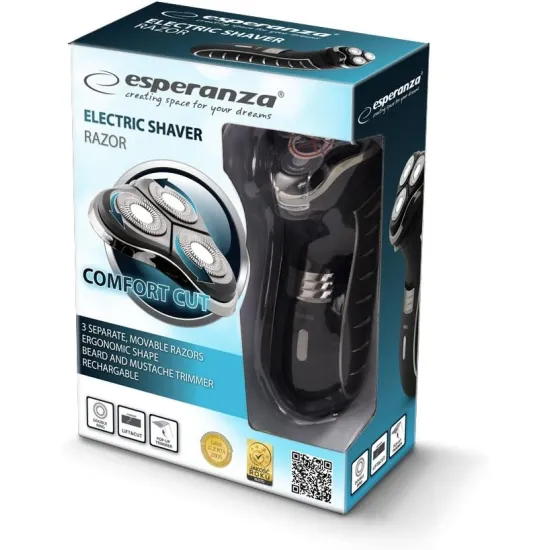 Esperanza Razor EBG002K 3 pengés villanyborotva fekete