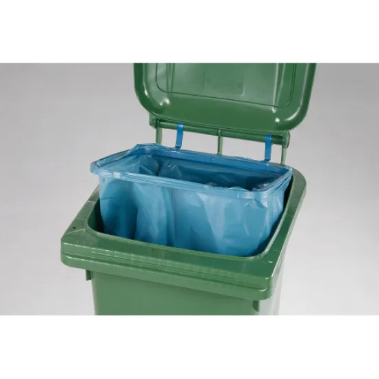 Polietilén zsákot rögzítő fémkeret 240 literes kukához