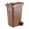europlast 240l kerekes BIO-hulladék tároló az edény alján felhajtható műanyag rosta található