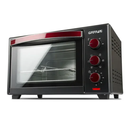 G3 Ferrari G10076 elektromos mini sütő 42L fekete-bordó 