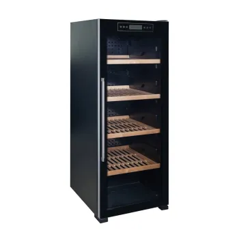 Ferrara EW380DGC borhűtő fekete szabadonálló, 186palack, 380L