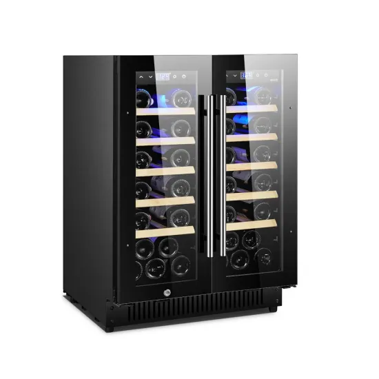 Ferrara SW-54 beépíthető kétajtós kétzónás borhűtő 128 literes, 40palackos