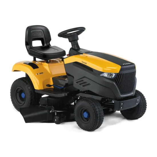 Stiga TORNADO 7108e akkumulátoros oldalkidobós fűnyíró traktor,oldalsó kidobás
