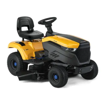 Stiga TORNADO 398e akkumulátoros oldalkidobós fűnyíró traktor,oldalsó kidobás funkcióval