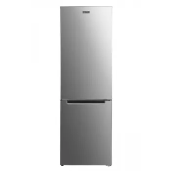 MPM-312-FF-37 alulfagyasztós kombinált hűtőszekrén, 210/93L, inox, No Frost technológiával, 60x60x185 cm 