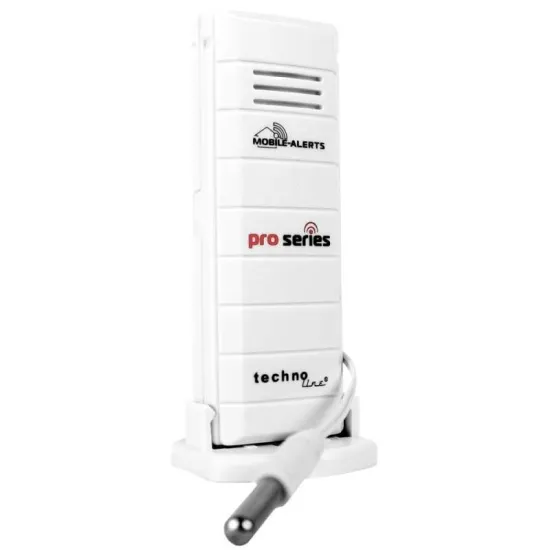 Technoline MA10120 Pro Series hőmérséklet érzékelő, Mobile Alerts okos otthon rendszerhez, bel és kültéri hőmérséklet méréséhez, vezetékes szondával 