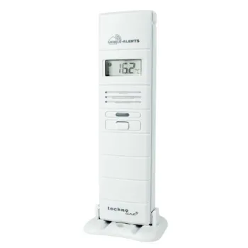 Technoline MA10300 hőmérséklet és páratartalom érzékelő, bel és kültéri, Mobile Alerts okos otthon rendszerhez, vezetékes mérő szondával