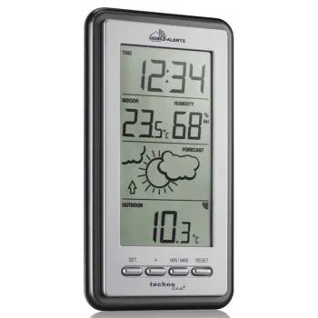 Technoline MA10430 időjárás állomás, bel és kültéri hőmérséklet és páratartalom méréshez, Mobile Alerts okos otthon rendszerhez csatlakoztatható, külső vezeték nélküli érzékelővel 