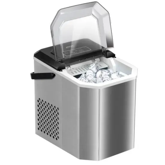 MPM-MKD-04 jégkocka-készítő gép 150W-os, ezüst/szürke, 12 kg/nap kapacitás