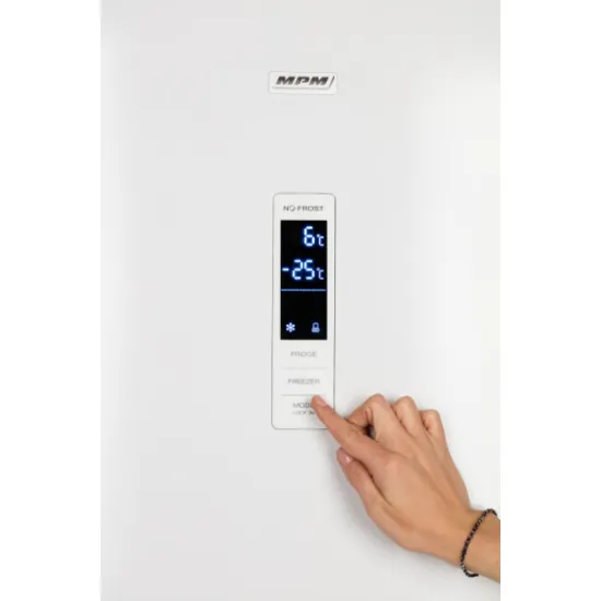 MPM MPM-357-FF-31W/A Full No Frost, alulfagyasztós kombinált hűtőszekrény, inverter kompresszorral, 60x69x185 cm 