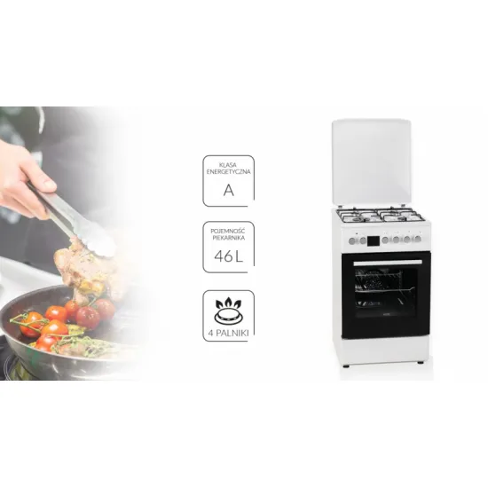 MPM-54-KGM-09TE gáztűzhely elektromos sütővel 