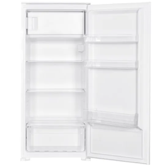 MPM MPM-185-CJI-18 beépíthető egyajtós hűtőszekrény fagyasztóval 123cm x 54cm x 54cm