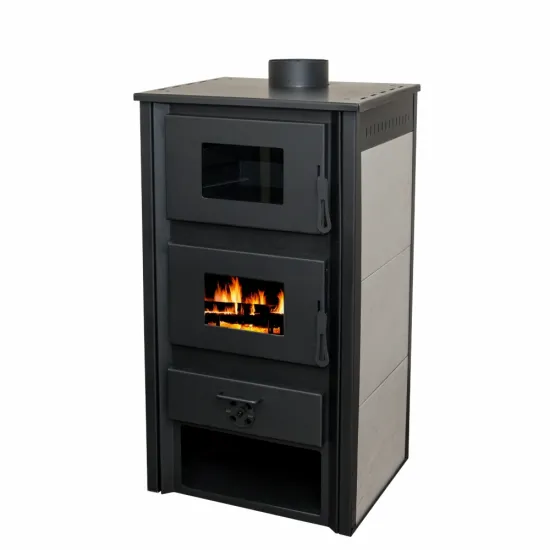 Warnex Robot Zurich Premium sütős csempés kandalló fehér csempeborítással, 10kW 