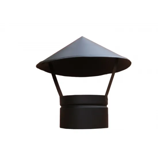 FEKETE ESŐVÉDŐ SAPKA 130MM