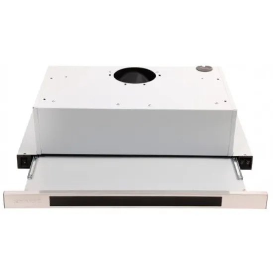 Snaige SNH-SL602M GL 2 motoros 450m3/h, inox  60cm beépíthető teleszkópos konyhai elszívó fekete üveg betéttel