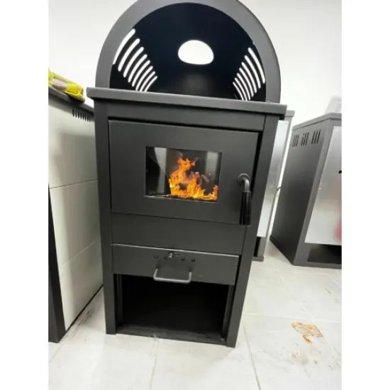 Termo KREKA K10 íves kandalló 7kW 46.5x39x99 cm, 120 mm felső füstkivezetés