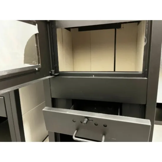 Termo KREKA K10 íves kandalló 7kW 46.5x39x99 cm, 120 mm felső füstkivezetés