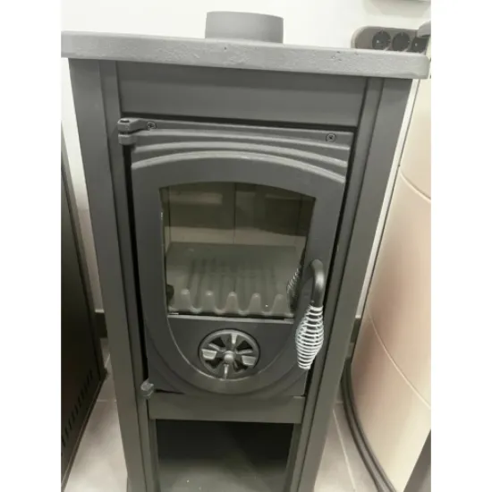 Warnex Thalia Okta ECO kandalló piros lemez oldal borítás, öntöttvas tető és ajtó 