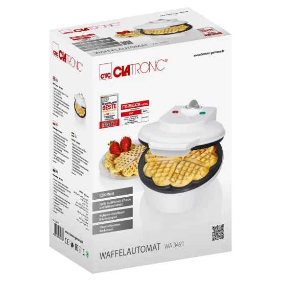 Clatronic WA3491 gofrisütő fehér