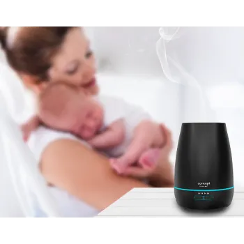 Concept ZV1021 Perfect Air párásító és aroma diffúzor, 2 az 1-ben, fekete