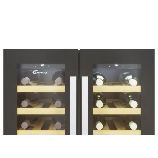 Candy CCVB60D/1 beépíthető borhűtő 2 zónás