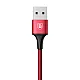 Baseus 3in1 kábel rapid széria MicroUSB+Lightning+C-típ 3A 1.2m piros CAMLT-SU09