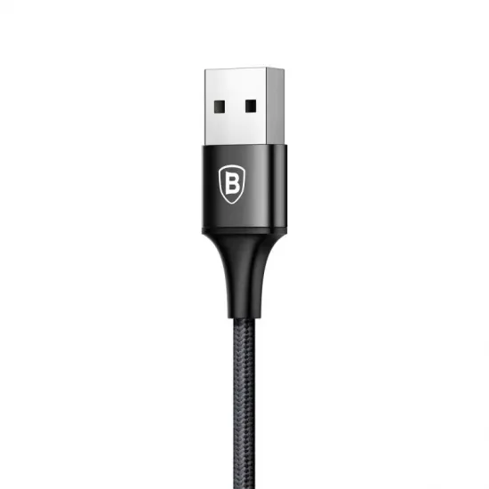 Baseus 3in1 kábel rapid széria MicroUSB+Lightning+C-típ 3A 1.2m piros CAMLT-SU01