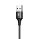 Baseus 3in1 kábel rapid széria MicroUSB+Lightning+C-típ 3A 1.2m piros CAMLT-SU01