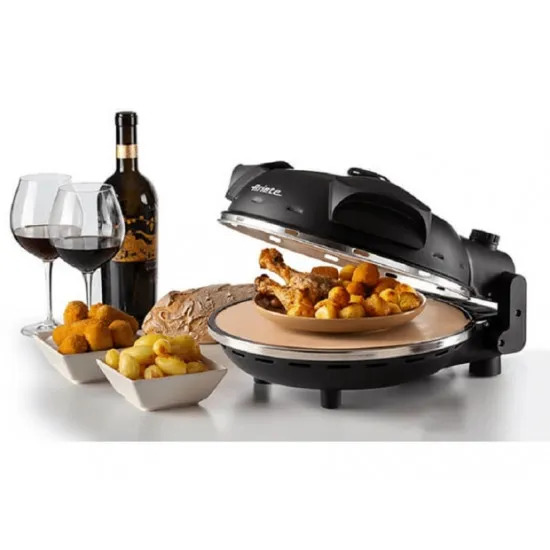 Ariete 917.BK DaGennaro pizzasütő, fekete, 400 °C hőmérséklet, 33 cm sütőlap