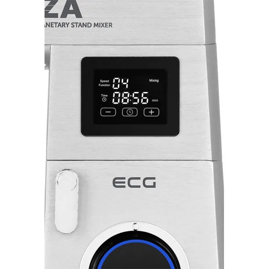 ECG FORZA 7800 Ultimo Argento konyhai robotgép, 1800W, prémium inox színű