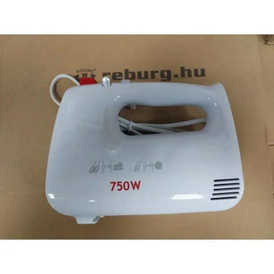 MPM MMR-19 kézimixer 750W fehér habverővel és dagasztószárral 