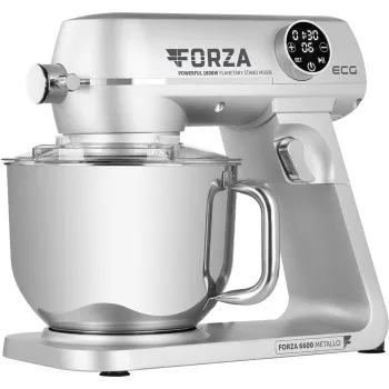 ECG FORZA 6600 Metallo Nero konyhai robotgép, 1800W, prémium inox