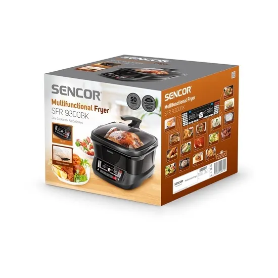 Sencor SFR9300BK multifunkciós olajsütő 