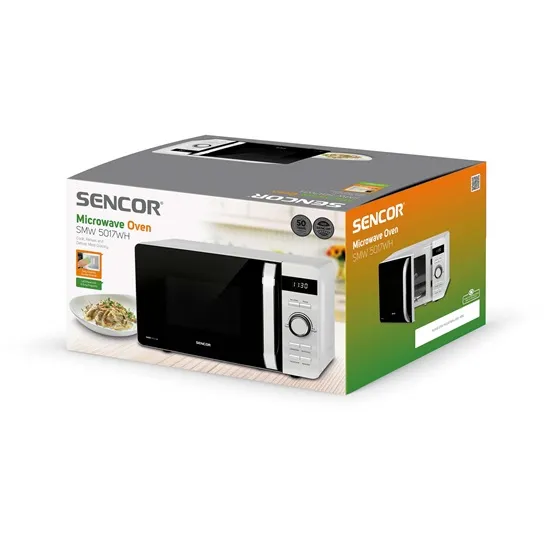 Sencor SMW5017WH mikrohullámú sütő, 17L, fehér