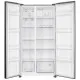 MPM MPM-563-SBS-14/N side by side hűtőszekrény, No Frost funkcióval, 177 x 90 x 66 cm, 347/185L ,inox, inverteres kompresszorral
