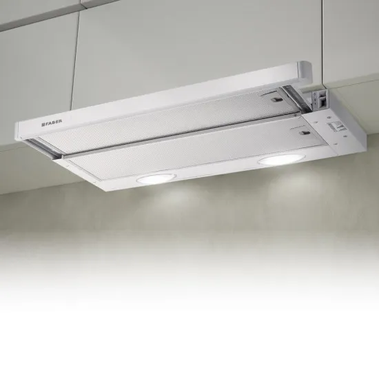 FABER Flexa AM/X A60 110.0261.456 fehér/rozsdamentes előlappal beépíthető és teleszkópos elszívó 60cm